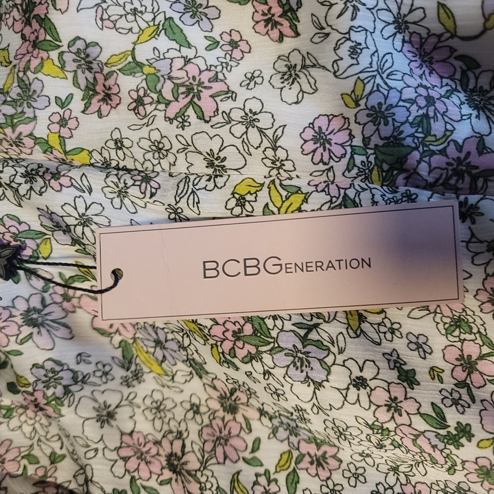 BCBGeneration Long Sleeve Ruched Dress in Geranium BNWT - Picture 9 of 9